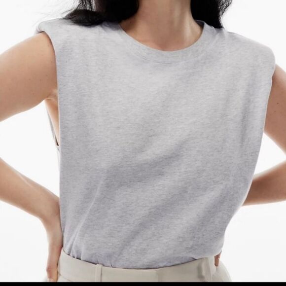 Babaton Gray Sleeveless Top - Picture 1 of 10
